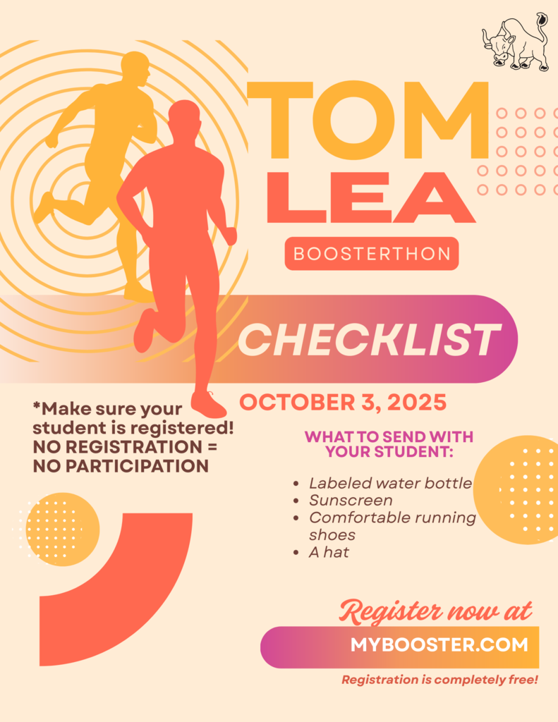 Tom Lea Boosterthon is ON! Register