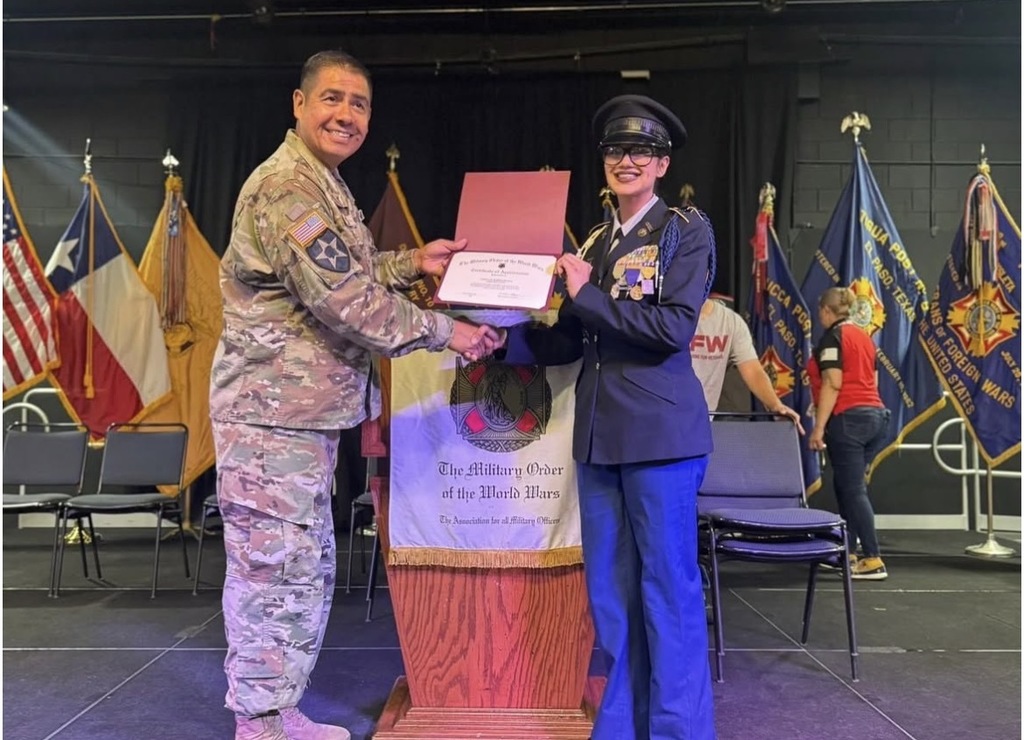 At the Massing of the Colors event, JROTC Cadets from Bowie, Burges, and Franklin joined veteran organizations, the U.S. Army, and the Boy Scouts of America to present their unit flags and pay tribute to the service and sacrifice of military members.