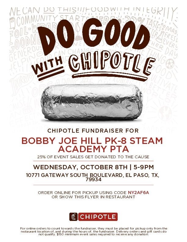 Chipotle and Bobby Joe Hill Night, Oct 8th 2025
