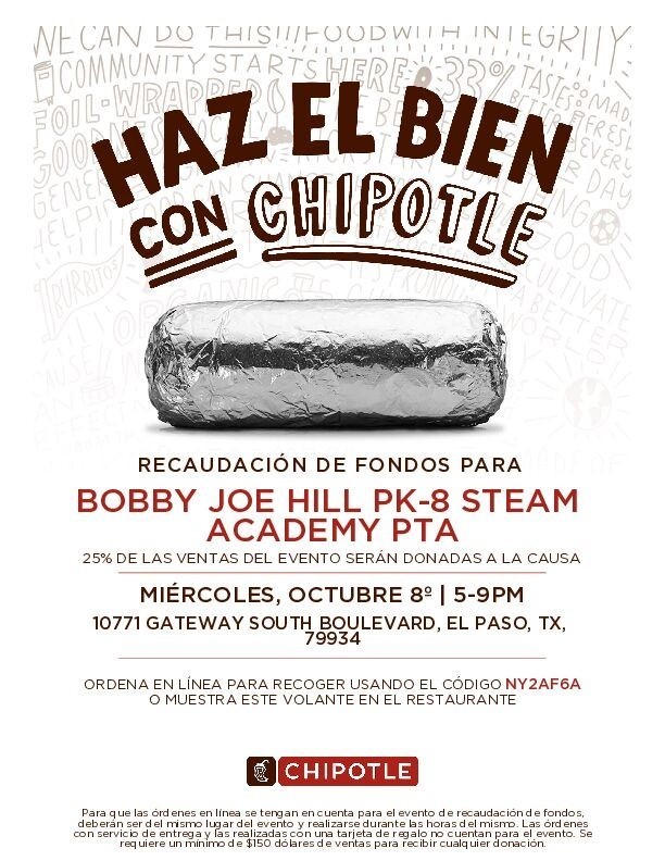 Chipotle and Bobby Joe Hill Night, Oct 8th 2025