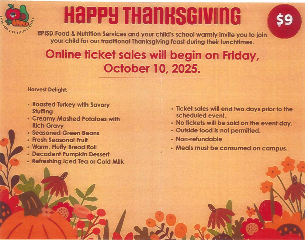 Thanksgiving Lunch Flyer 