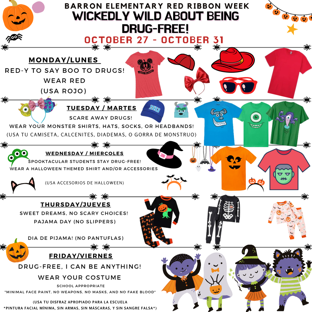 Red Ribbon week flyer