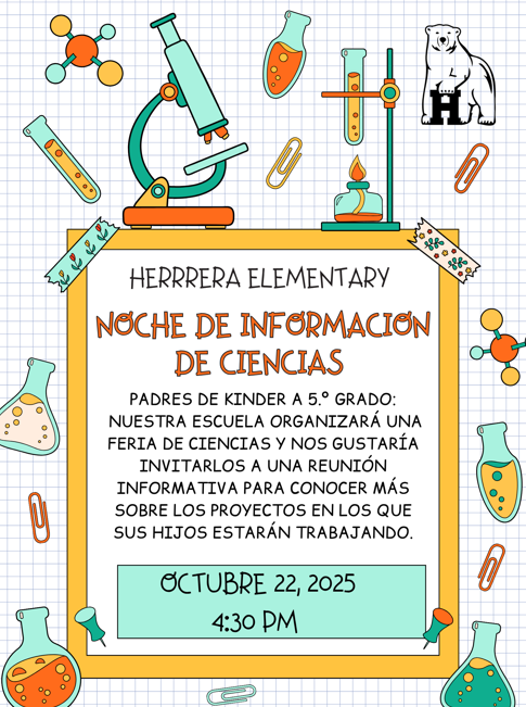 Science Fair Flyer Spanish 