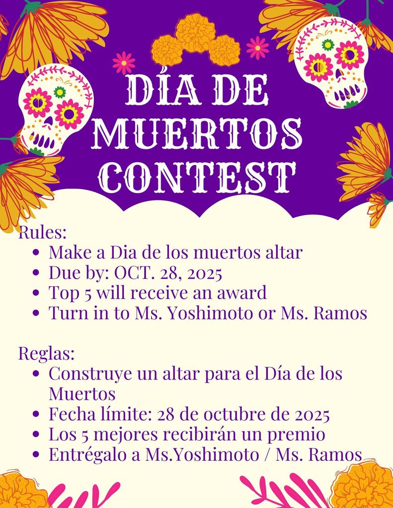 flyer festival dia de muertos floral morado (1)