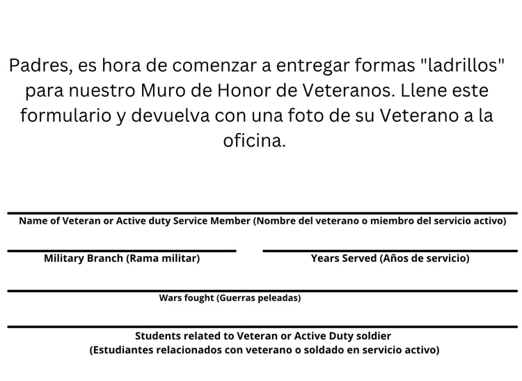 brick in Spanish to turn in