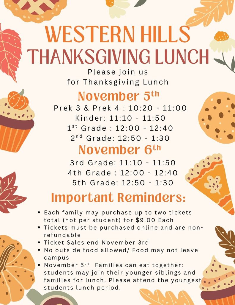 Thanksgiving Lunch Tickets