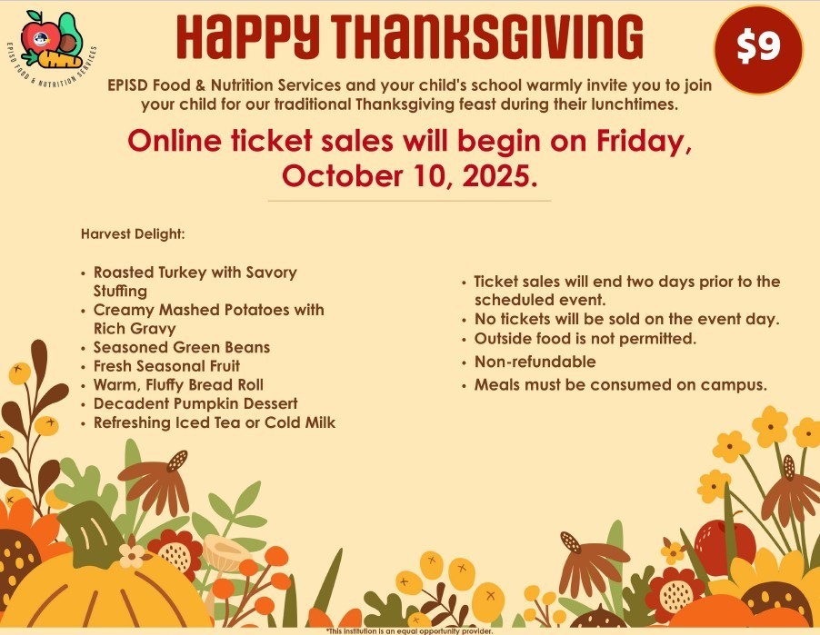 Thanksgiving Lunch Flyer