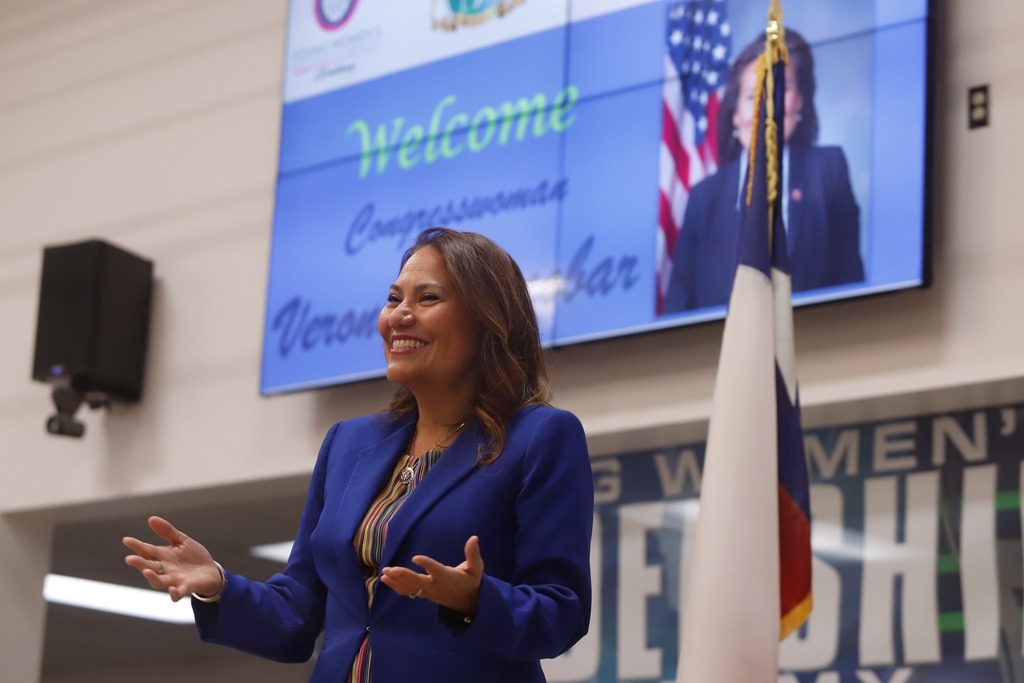 Photo of Congresswoman Veronica Escobar speaking
