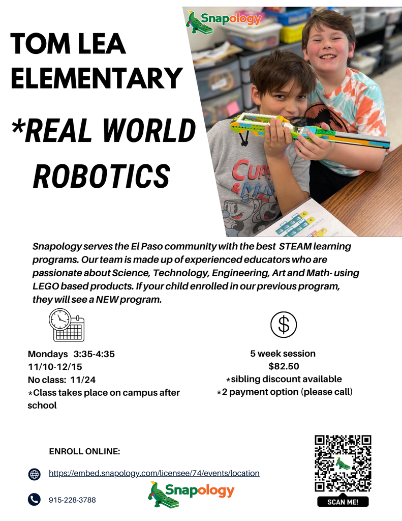 Snapology enrollement