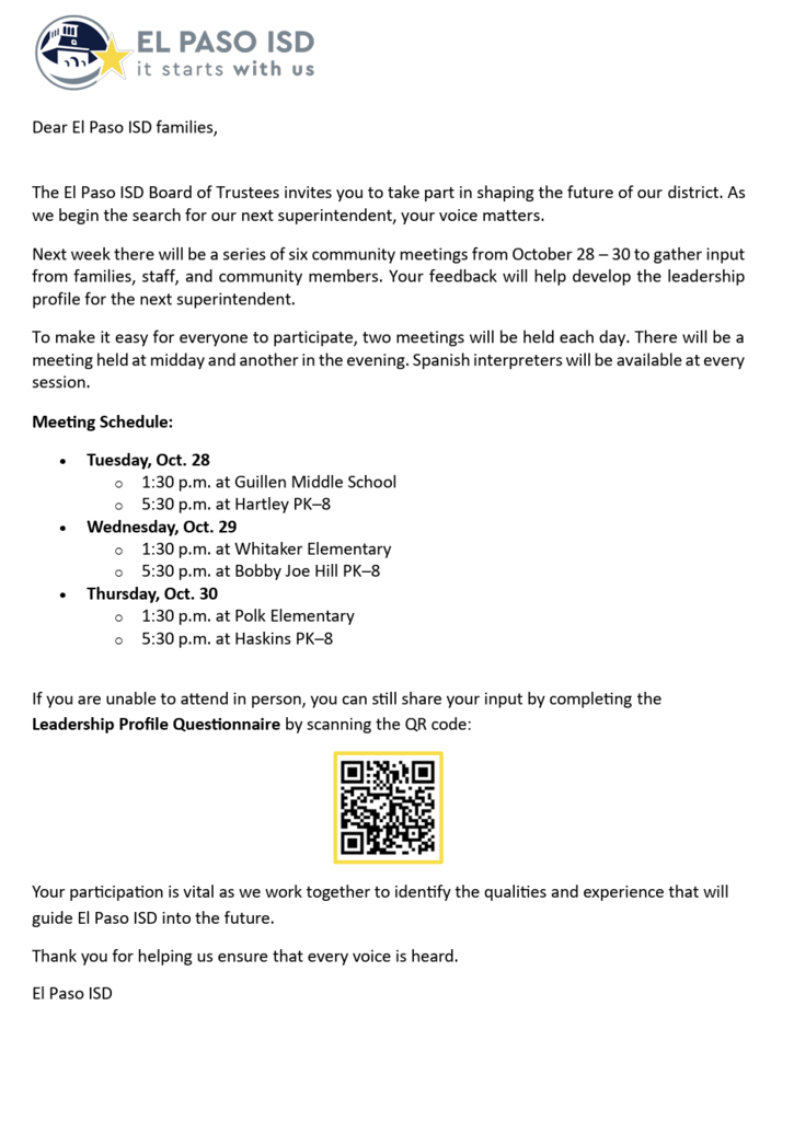 Superintendent Search