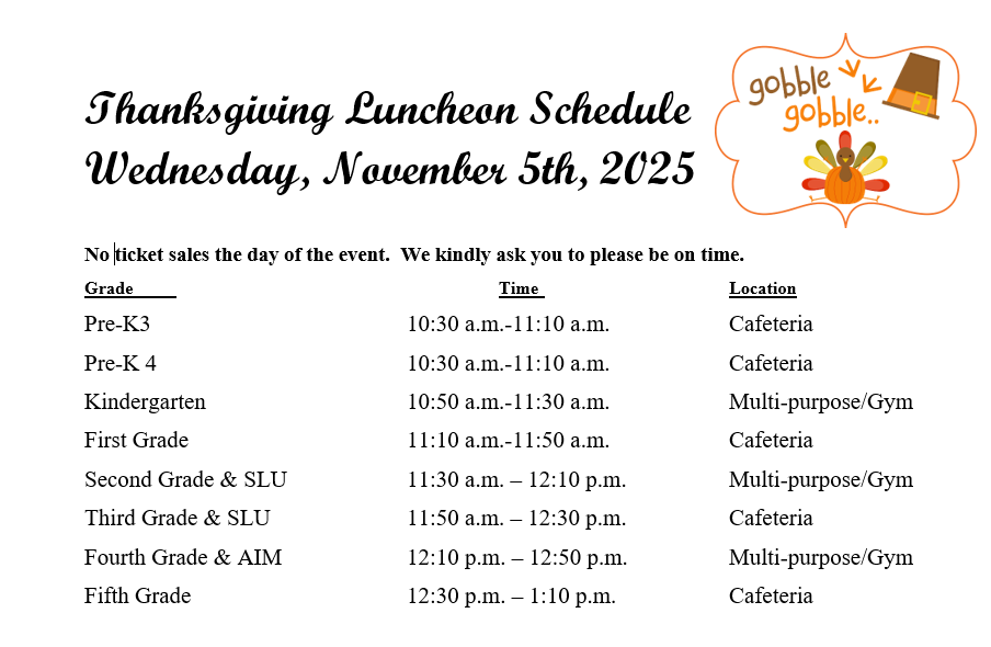 Thanksgiving Lunch Flyer 