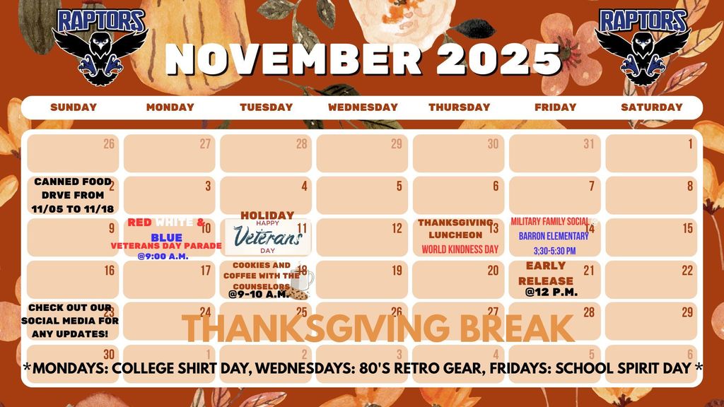 November 2025 Calendar 