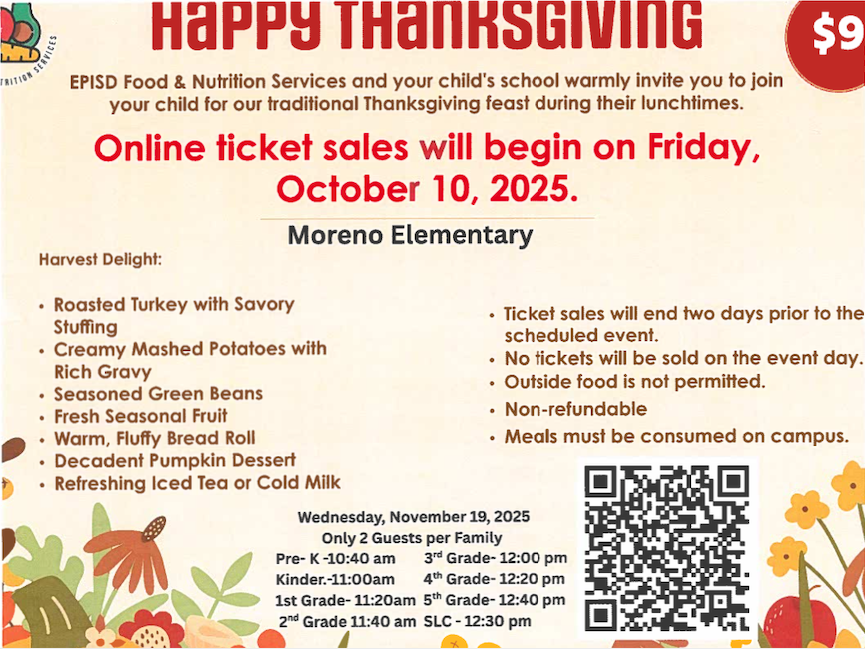 Thanksgiving Lunch Flyer