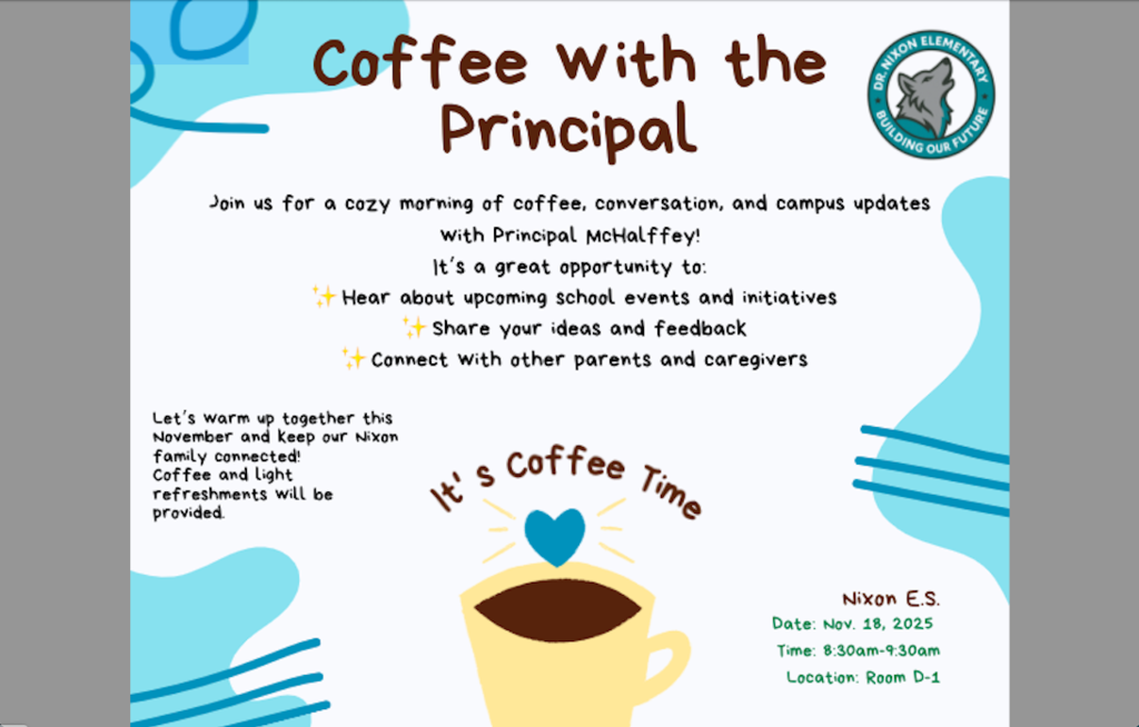 Coffee with the Principal