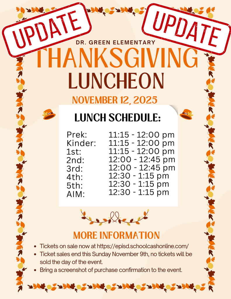 thanksgiving schedule