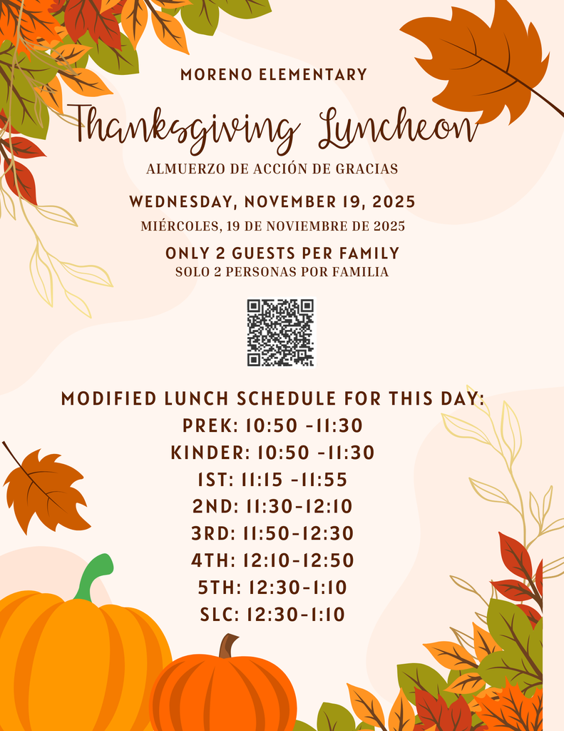 HAPPY THANKSGIVING EPISD Food & Nutrition Services and your child's school warmly invite you to join your child for our traditional Thanksgiving feast during their lunchtimes