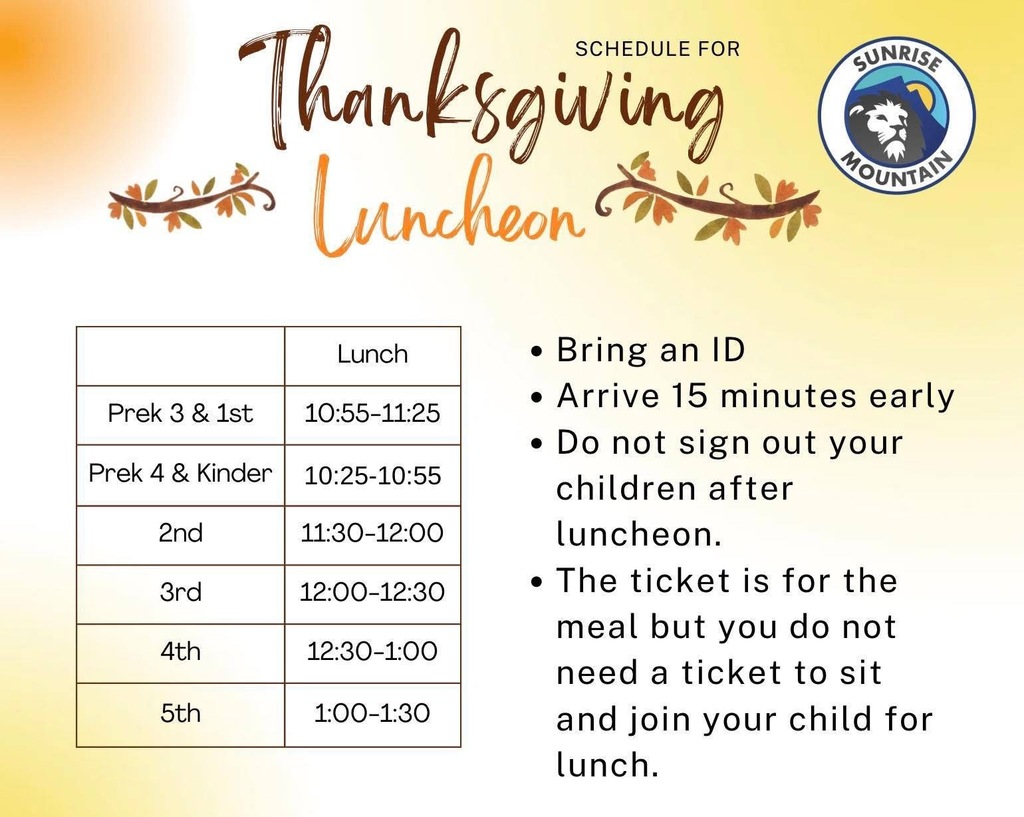 Thanksgiving Luncheon