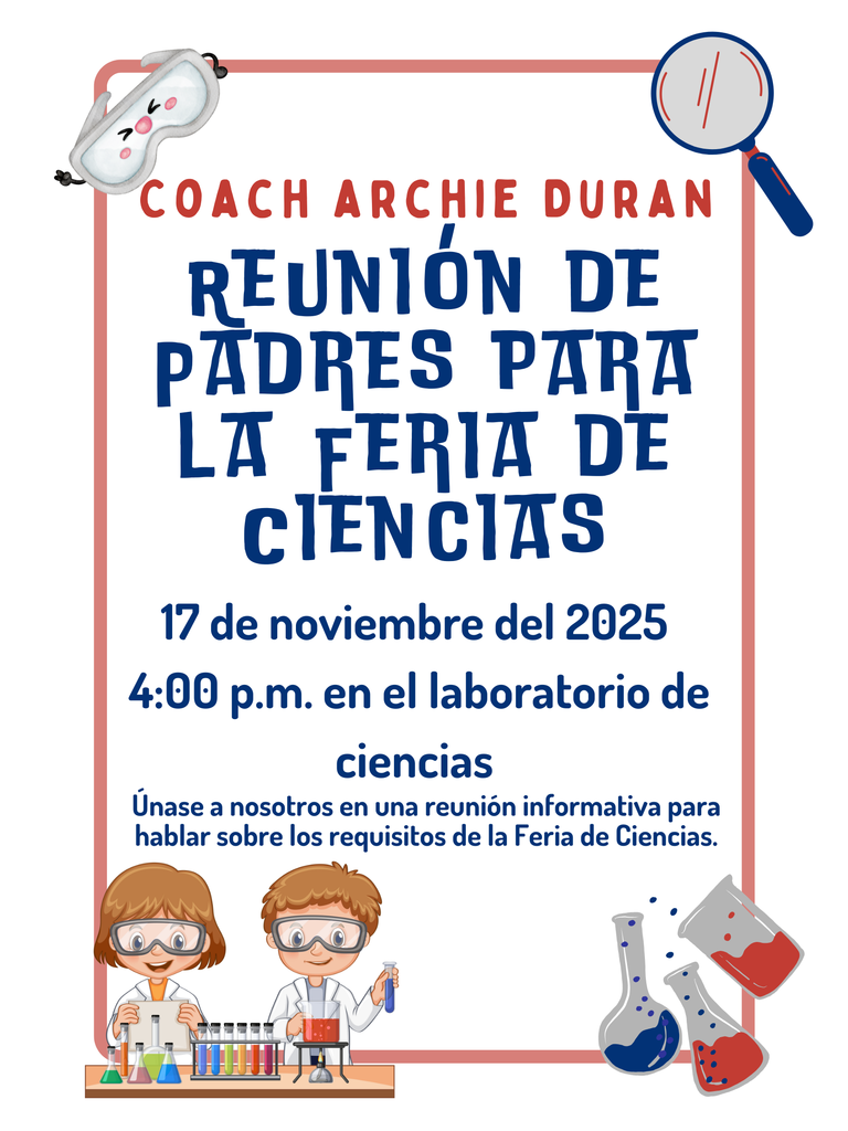 Reunion de padres para la feria de ciencias 
