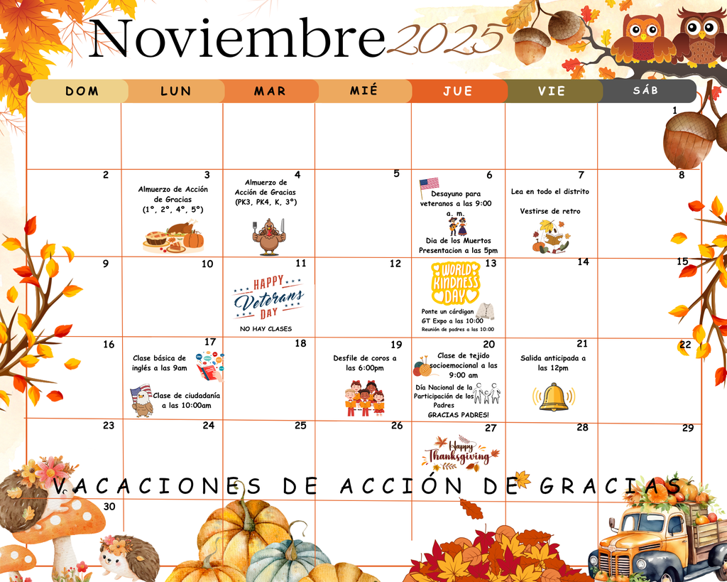 November Calendar
