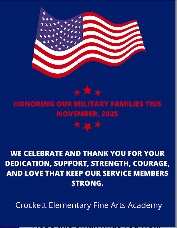 Month of the Military Family English Flyer