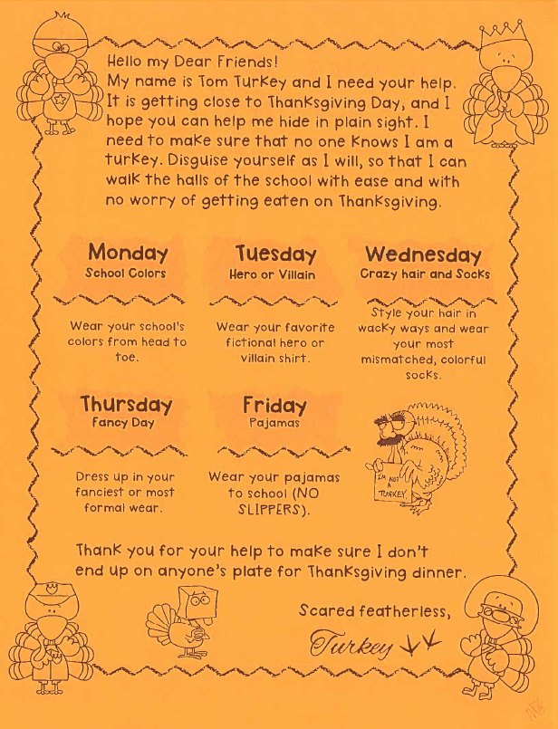 Thanksgiving Dress up 