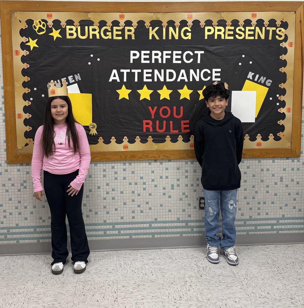 Cielo Vista Perfect Attendance King and Queen 