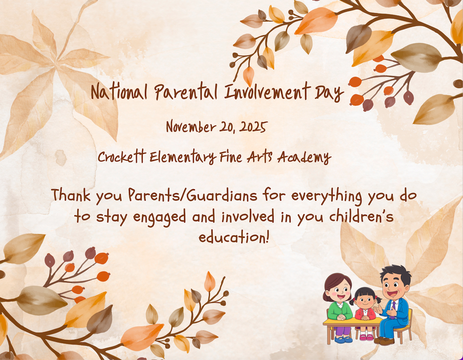National Parental Involvement Day English Flyer