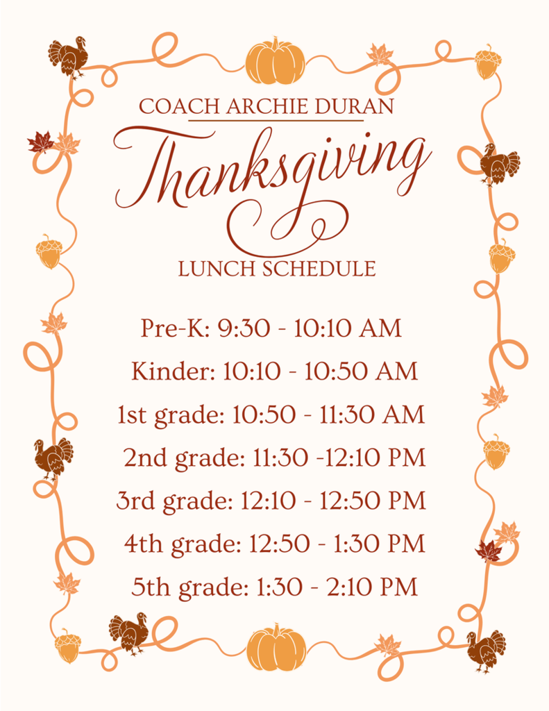 Thanksgiving luncheon 