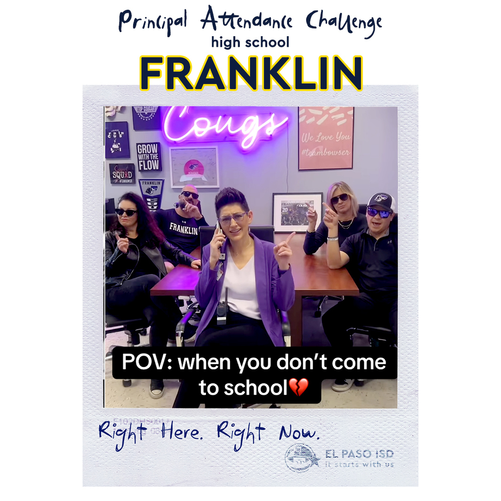 Principal Attendance Challenge high school winner Franklin