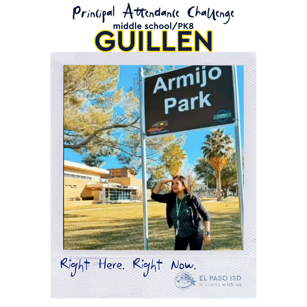 Principal attendance challenge middle school/pk8 winner guillen