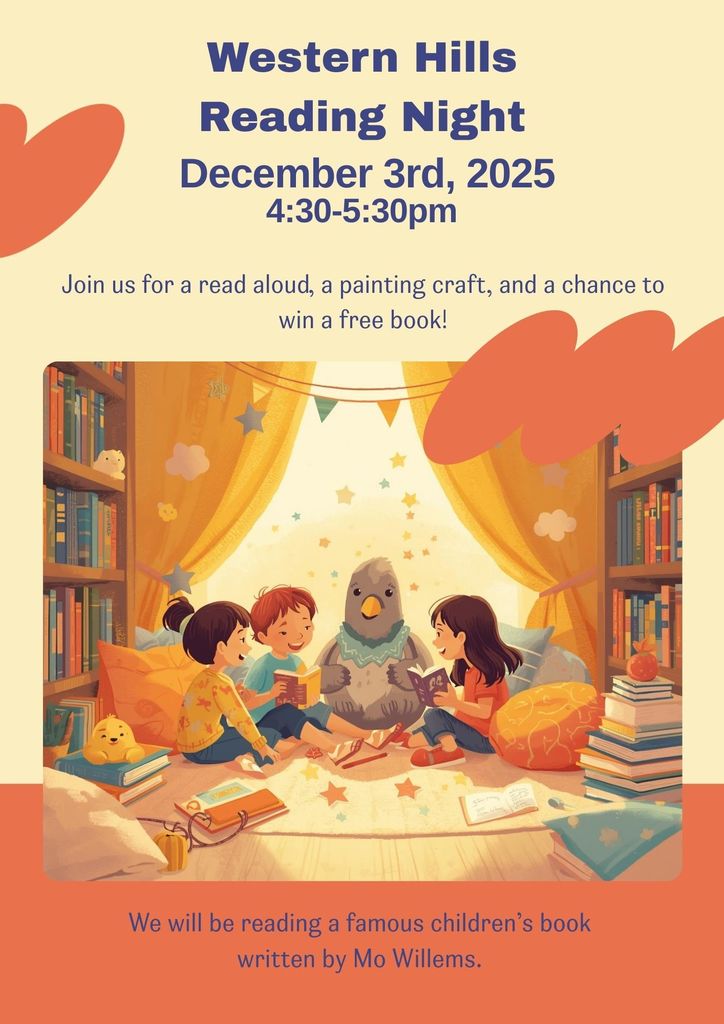 Flyer - Reading Night – December 3rd