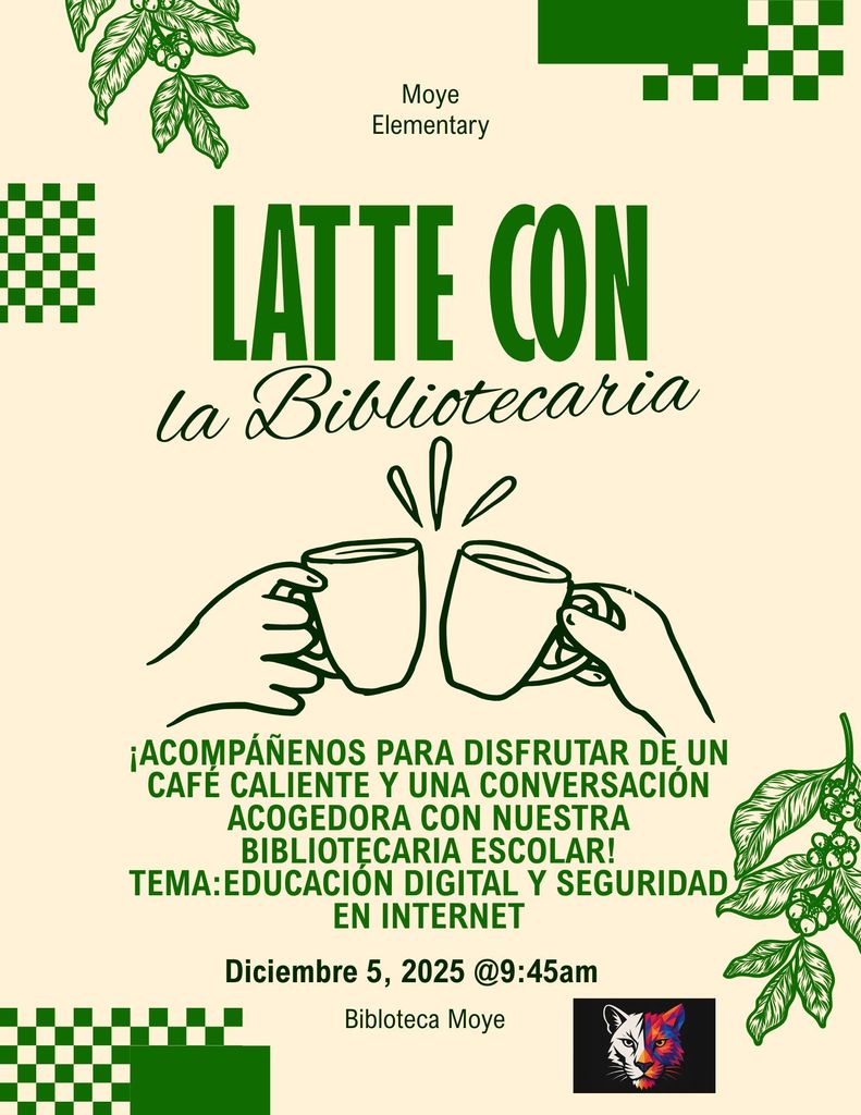 Latte with the Librarian dec 5th at 9;45