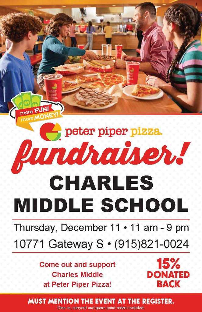 Peter Piper Pizza Fundraiser