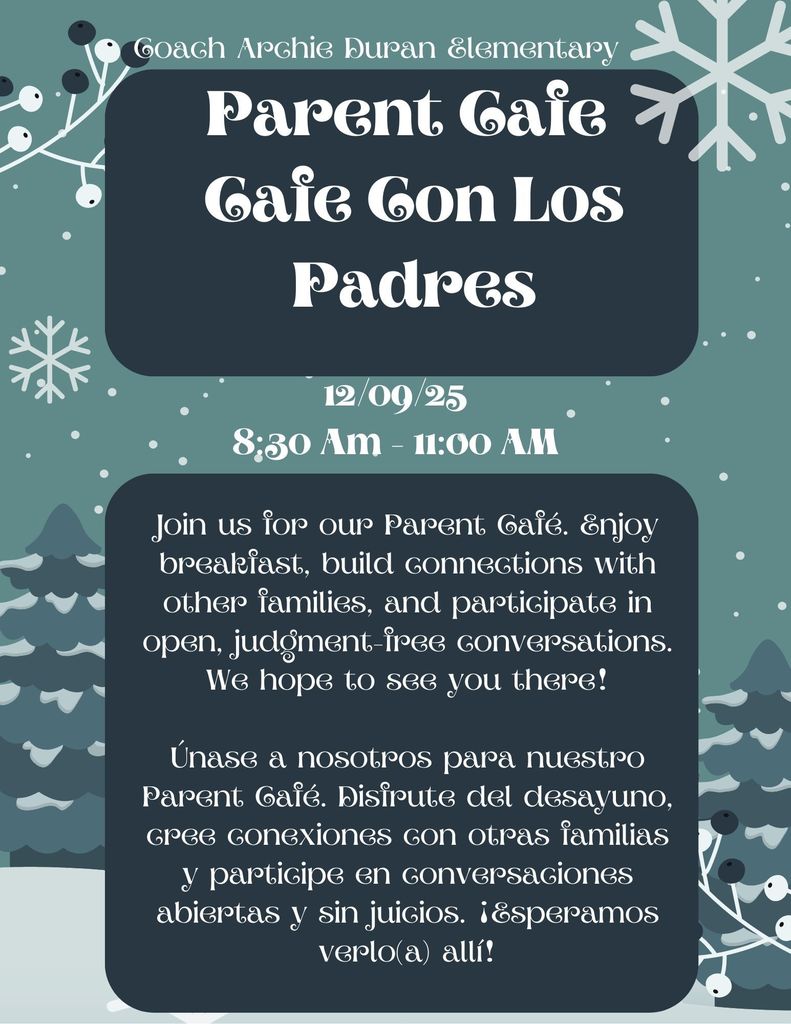 Parent Cafe / Cafe con los Padres
