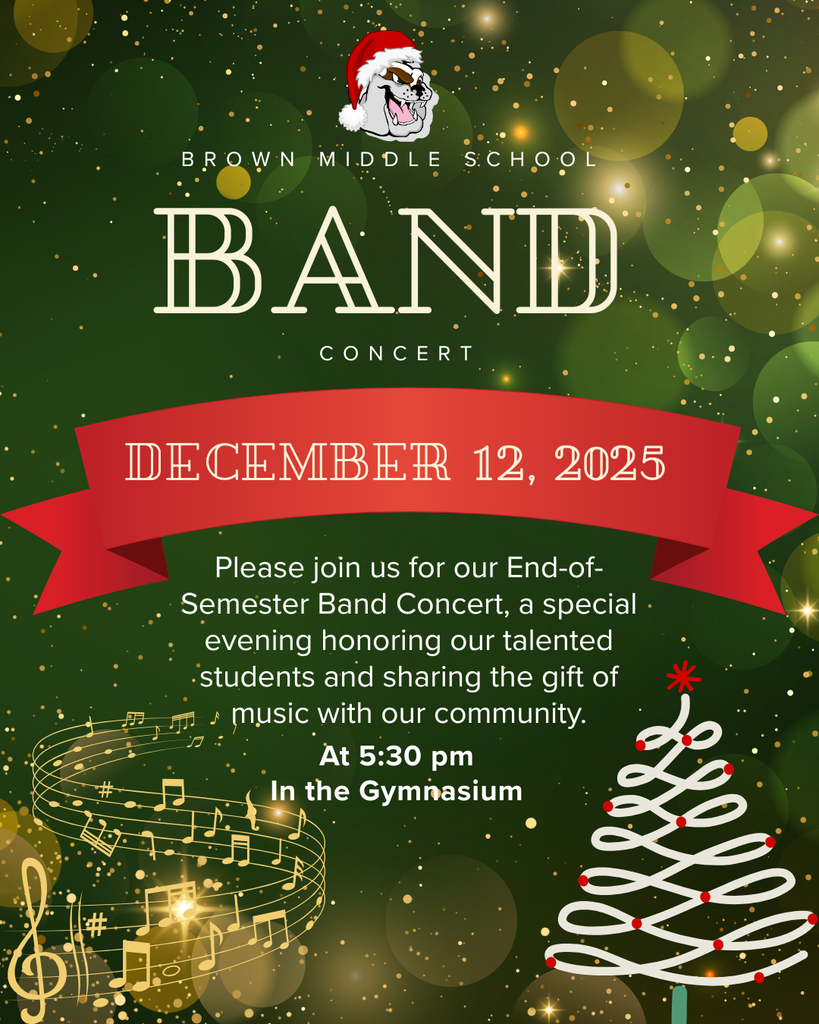 Band Concert December 12, 2025 @ 5:30 pm