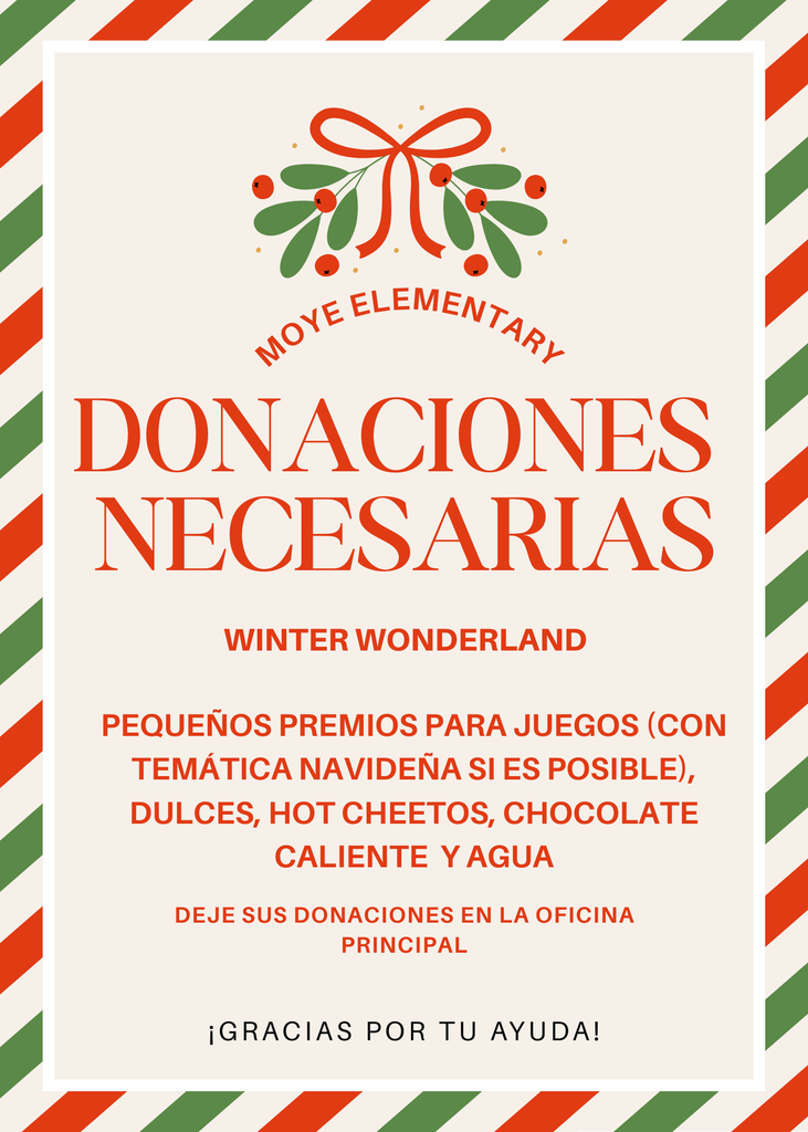 donaciones para winter wonderland