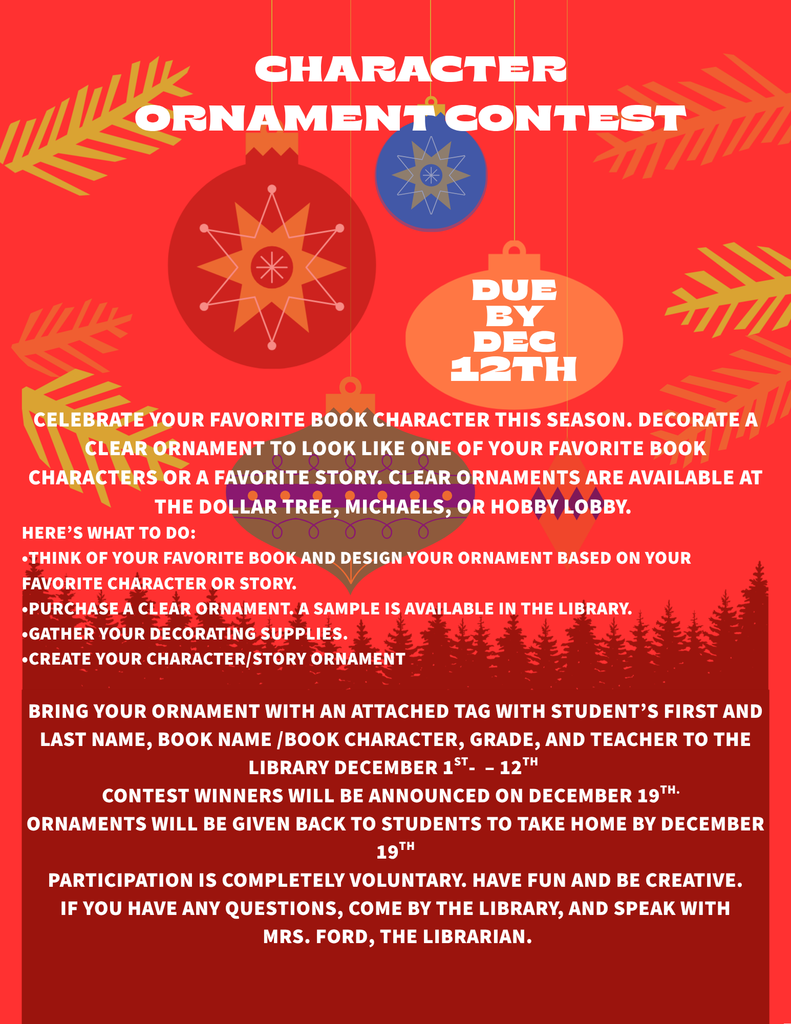 Character Ornament Contest