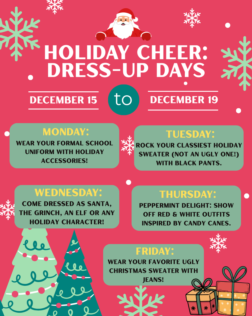 holiday cheer - dress up days