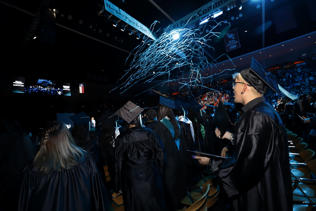 EPCC graduation confetti streamers