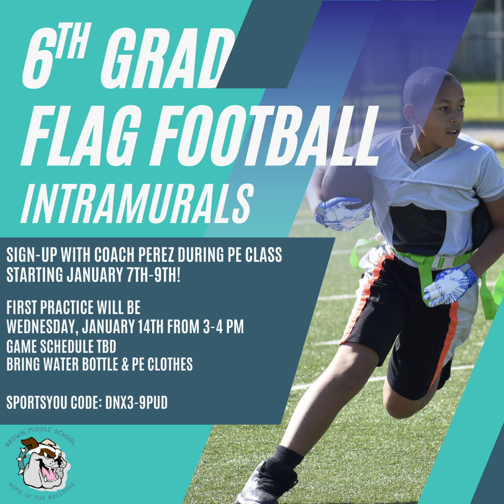 6th Grade Flag Football Intramurals 