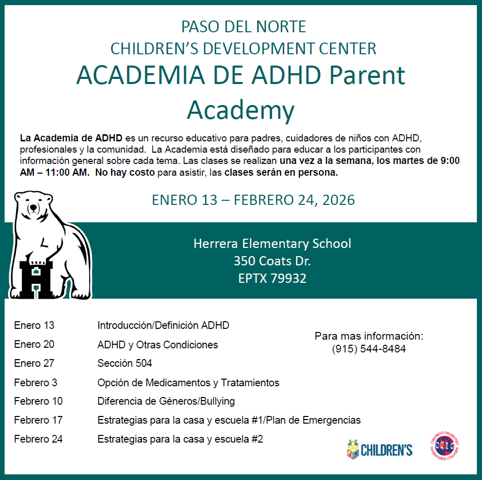 ADHD Academy Flyer Spanish 