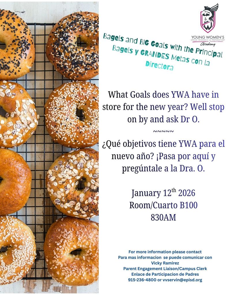_January 1-12 Bagels  and Big Goals   830 Am