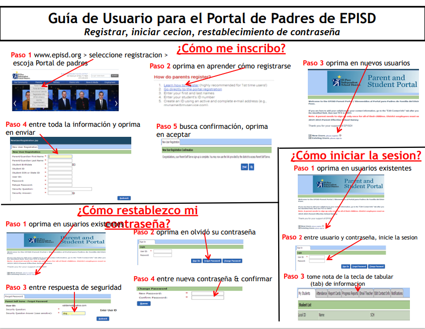 Guia de Portal de Padres