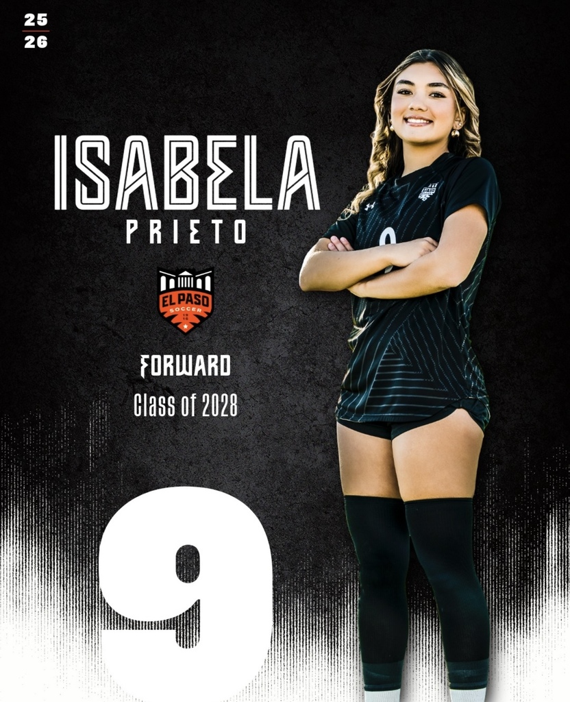 Isabela Prieto, El Paso High soccer graphic