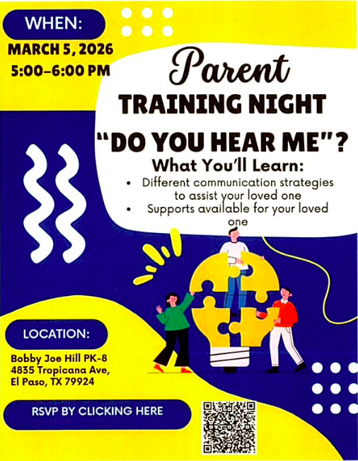 Parent training night 