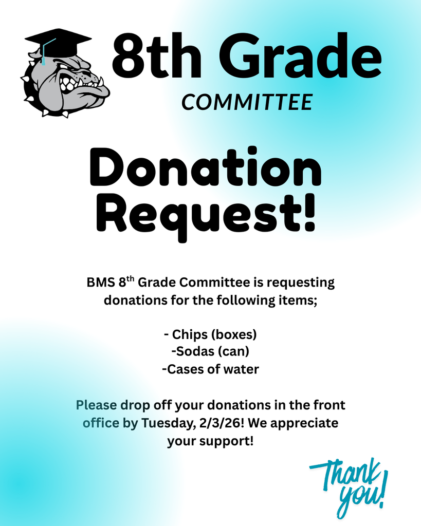 8th Grade Committee Donation Request