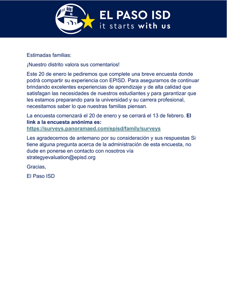 Panorama Family Survey 2026