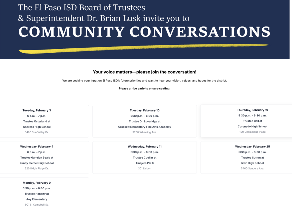 EPISD Community Conversations