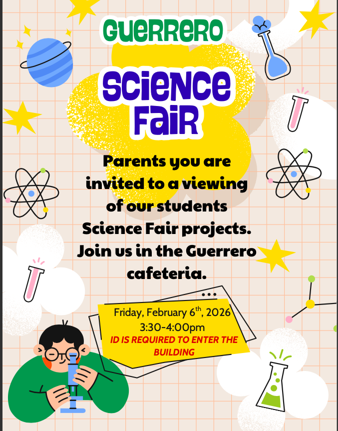 Science Fair parent viewing flyer