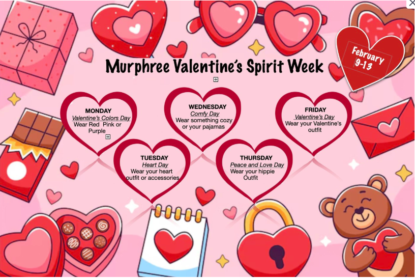 Murphree Valentins Spirit week
